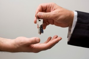 Giving the keys to another person
